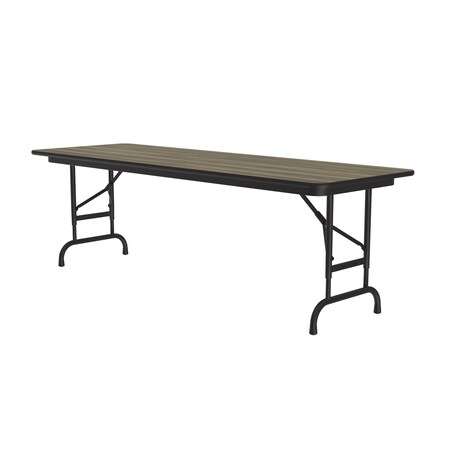 Correll CFA Adjustable HPL Folding Tables 24x72 Colonial Hickory CFA2472PX-53